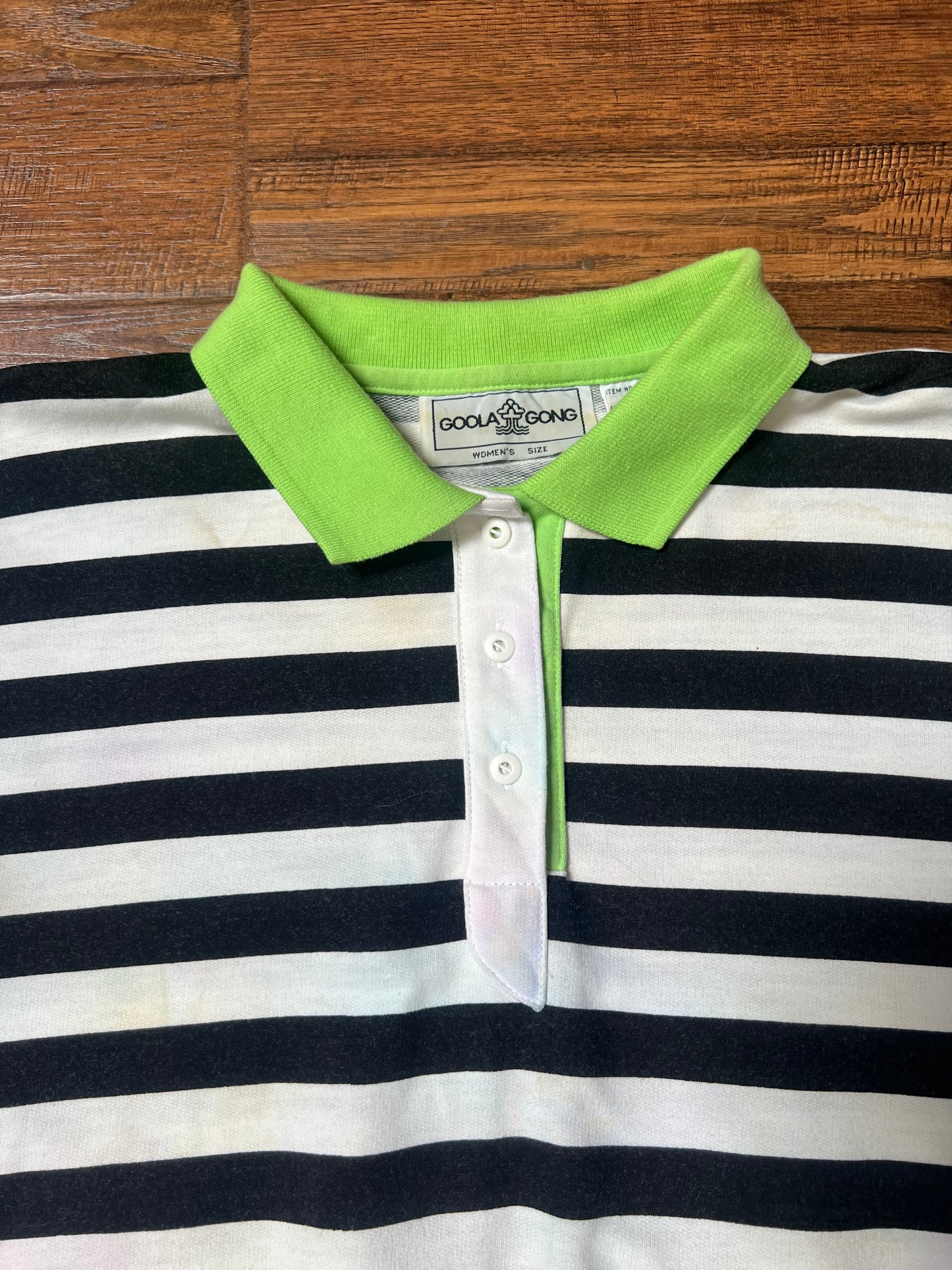 Vintage Clothing - Polo Shirt - 90’s Horizontal Stripes - 2X-Large - Goola Gong