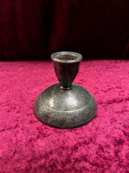 Vintage Silverplate Candlestick Holders - Domed Oneida Silversmith Trio
