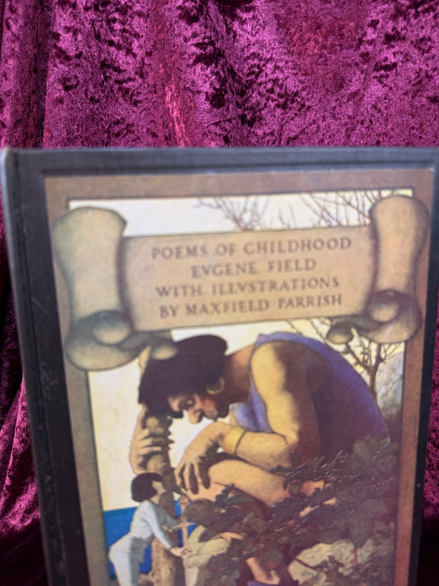 Vintage Hardcover Poetry Book – "Poems of Childhood" by Eugene field - Maxfield Parrish Illustrated Edition - 1920