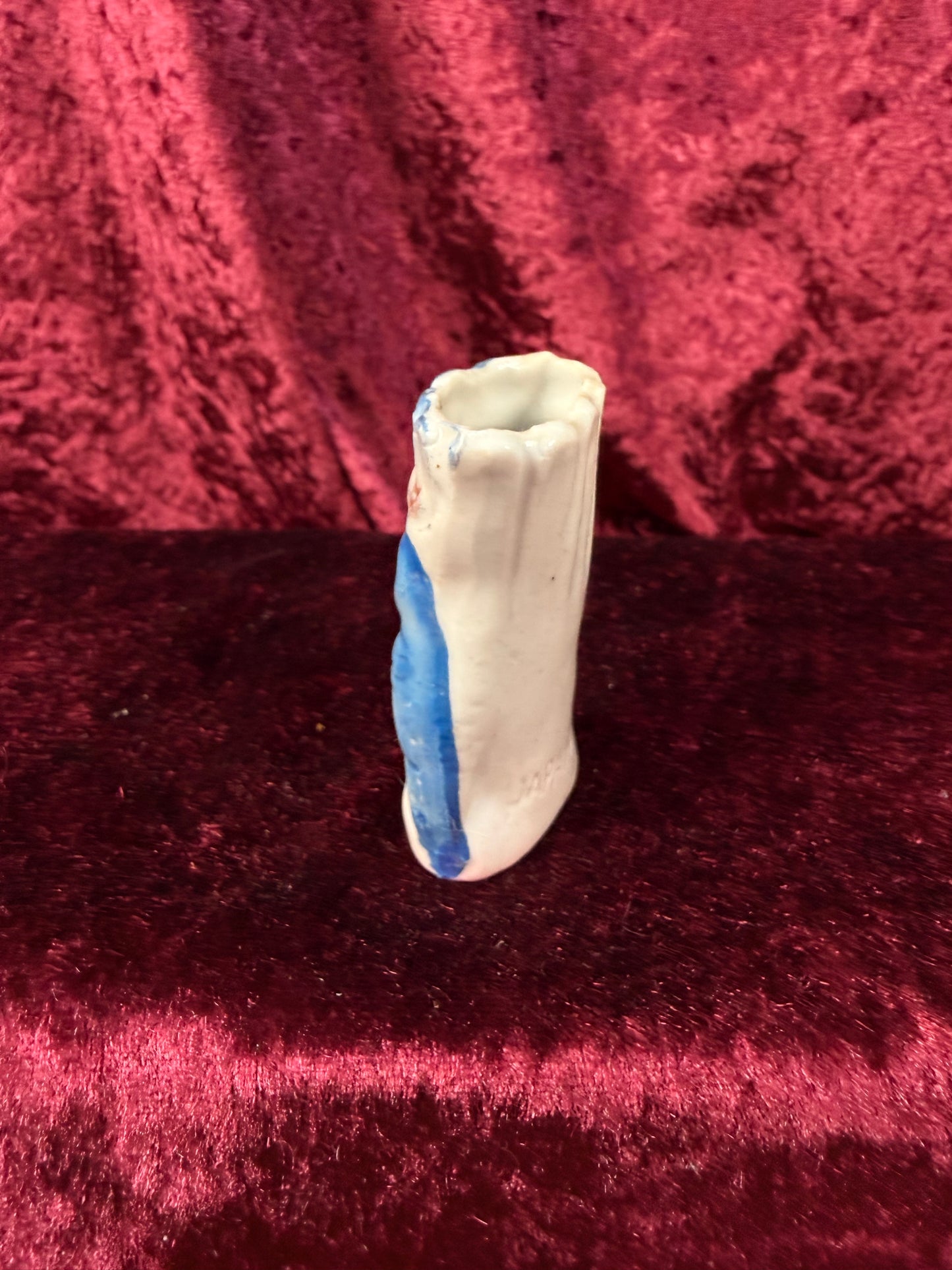 Vintage Miniature Ceramic Bud Vase – Kissing Cockatoos Relief - Made in Japan