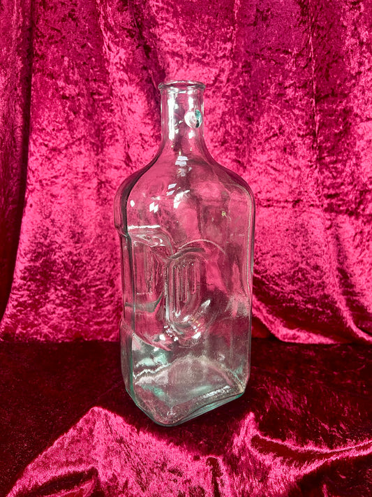 Vintage Barware - Heavy Glass Jug - Clear Green Glass - Amici - Made In Spain