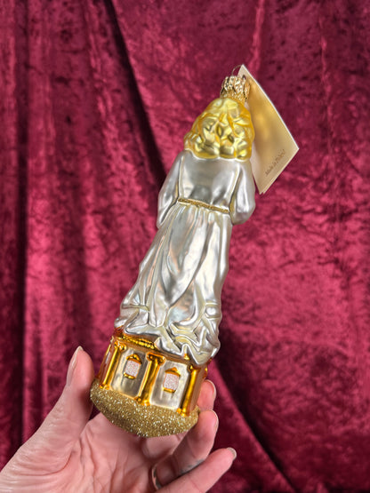 Vintage Christmas - Handblown Glass Ornament - Saint Barbara - Patricia Breen - Poland