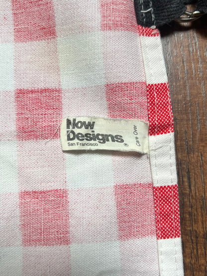 Vintage Clothing - Full Apron - Red Picnic Gingham - For This I Spent 4 Years In College? - Now Designs San Francisco
