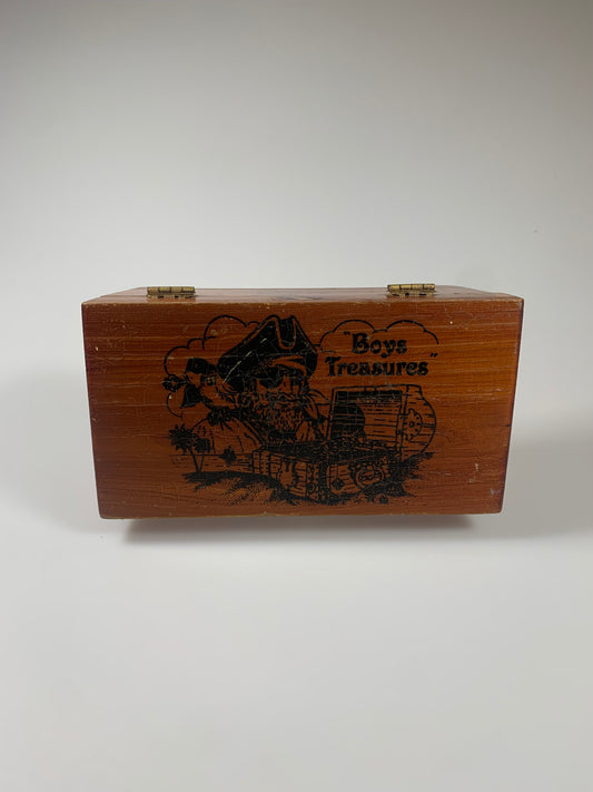 Vintage Souvenir Trinket Box - “Boys Treasures” - Confusion Hill, California