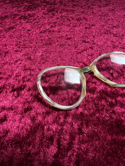 Vintage Celluloid Folding Reading Glasses – Compact Pocket Spectacles with Case