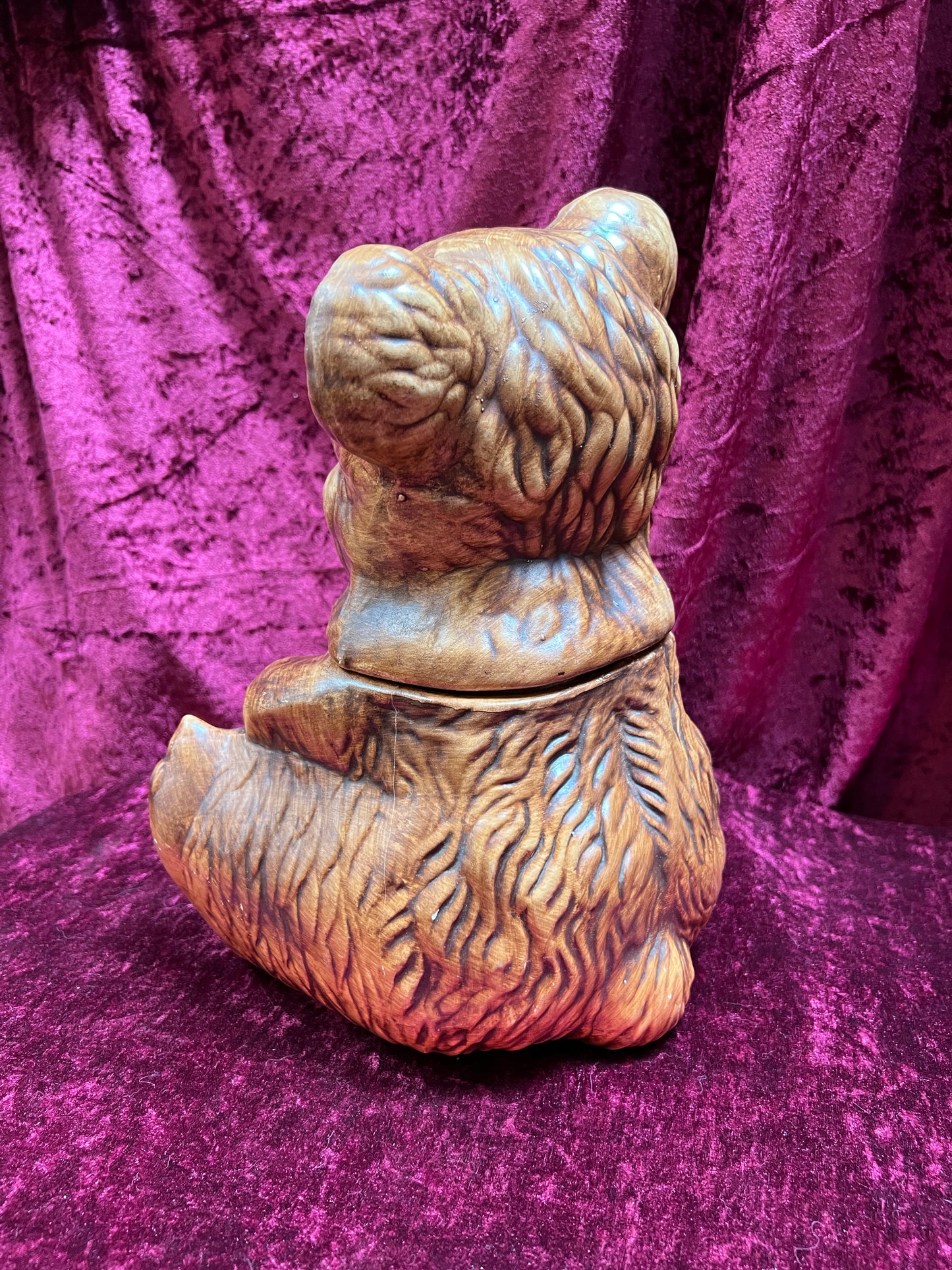 Vintage Kitchen - Ceramic Cookie Jar - Teddy Bear - Gilner Pottery
