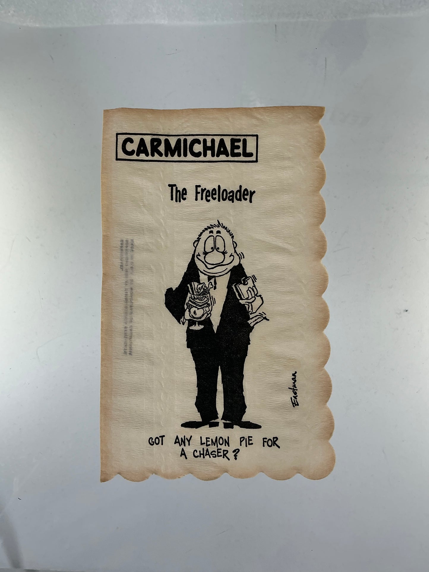 Vintage Cocktail Napkins - Carmichael by Eastman - Illustrated Icebreakers - 1950s