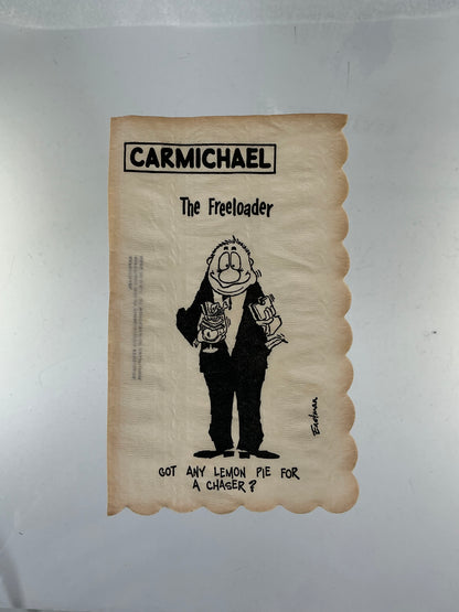 Vintage Cocktail Napkins - Carmichael by Eastman - Illustrated Icebreakers - 1950s