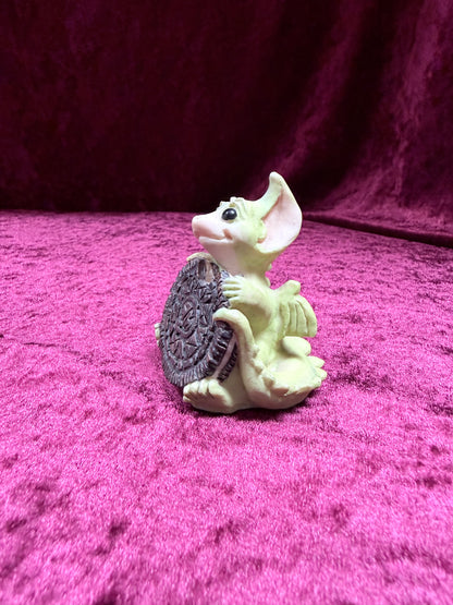 Vintage 1994 Pocket Dragons “My Big Cookie” Figurine – Real Musgrave Dragon Collectible