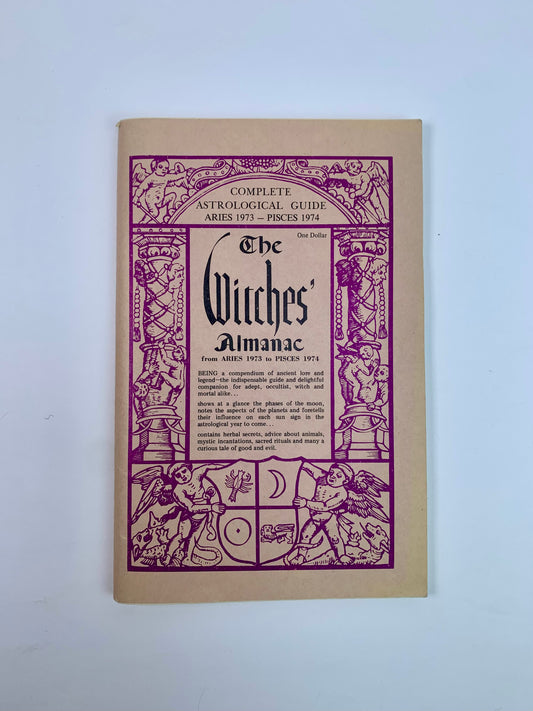 Vintage Ephemera - The Witches' Almanac Astrological Guide - Aries 1973 - Pisces 1974 - Grosset & Dunlap