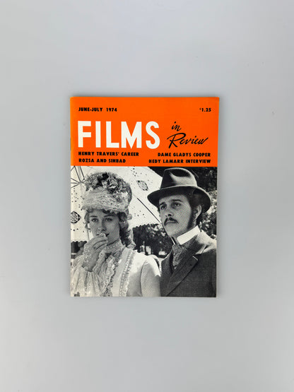 Films In Review Magazine - June / July 1974 - Henry Travers, Sinbad, Warhol's Frankenstein