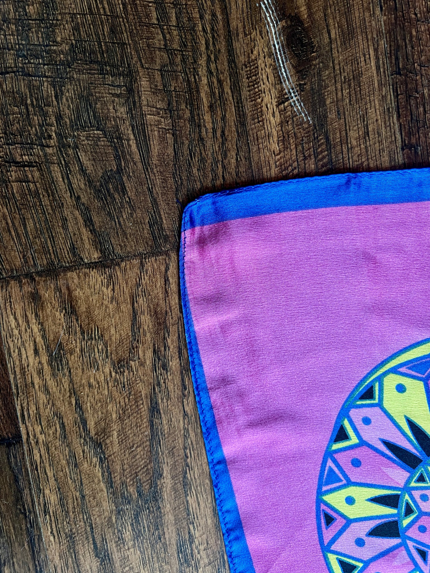 Vintage Hermes Long 100% Silk Scarf - Reves d'Escargot Snails' Dream Pink and Blue Design