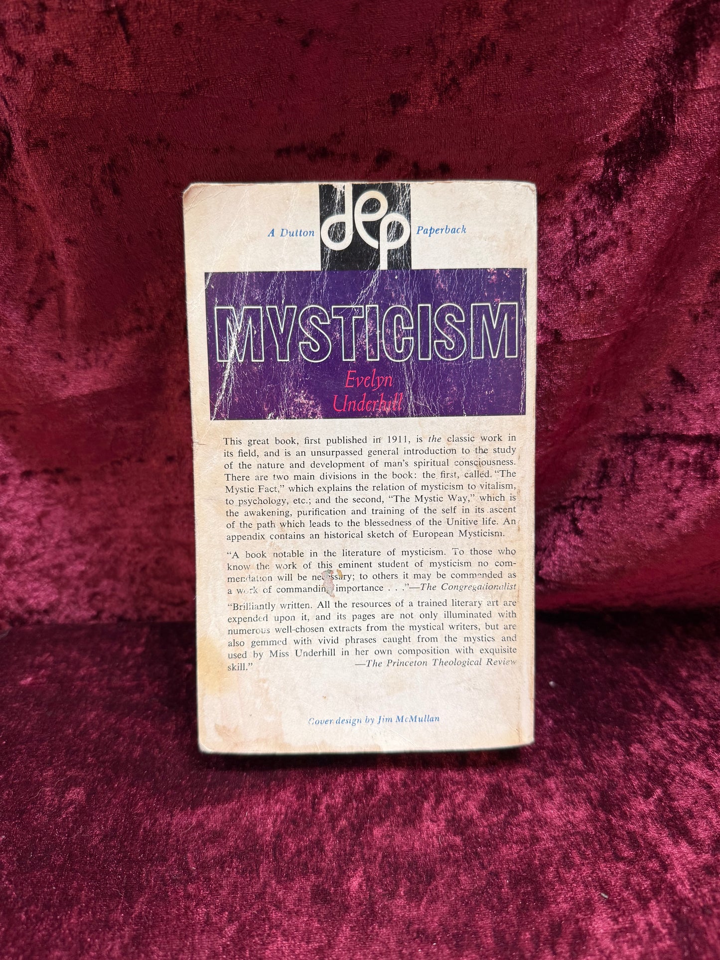 Vintage Paperback Book - Mysticism - Evelyn Underhill - 1961