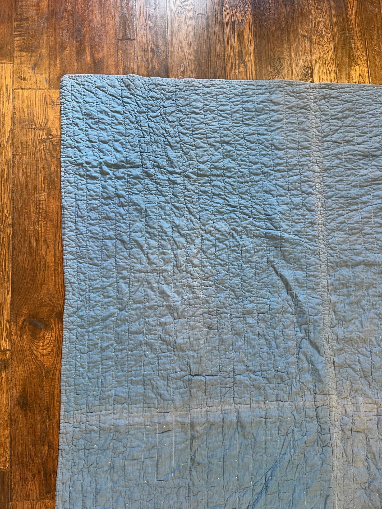 Vintage Linens - Cotton Quilt – Hand Stitched Patchwork Cottage Style
