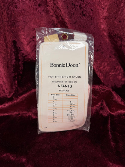 Vintage Nylon Rosette Socks – Lace Trim Bonnie Doon Children's Hosiery