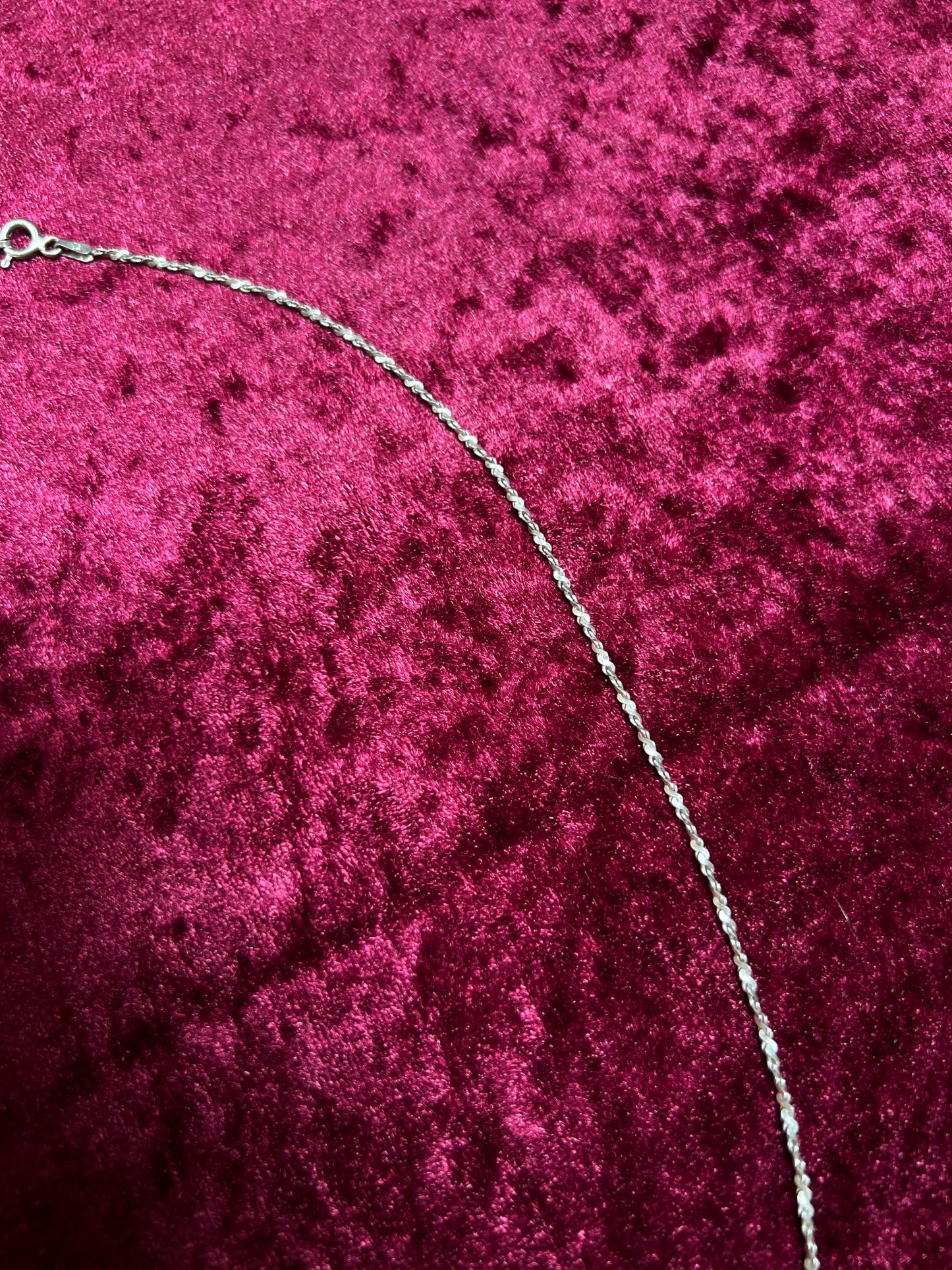 Vintage 925 Sterling Silver Italian Twisted Rope Chain - 30" - 7 Grams