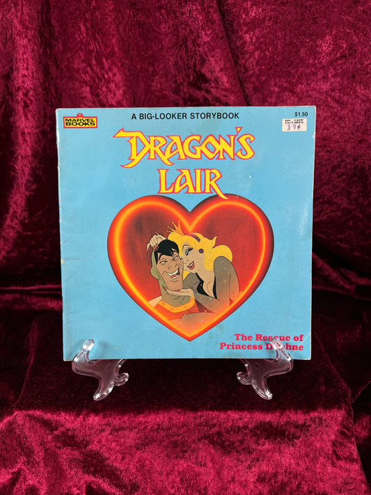 Vintage 1984 Big-Looker Marvel Storybook - Dragon's Lair The Rescue of Princess Daphne