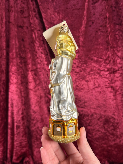 Vintage Christmas - Handblown Glass Ornament - Saint Barbara - Patricia Breen - Poland
