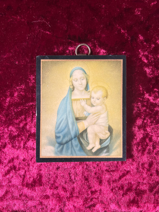 Vintage Religio - Wall Plaque - Raphael's Madonna del Granduca