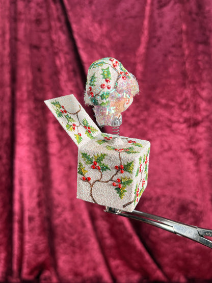 Vintage Christmas - Handblown Glass Clip On Ornament - Christmas Jack-In-The-Box - Patricia Breen - Poland