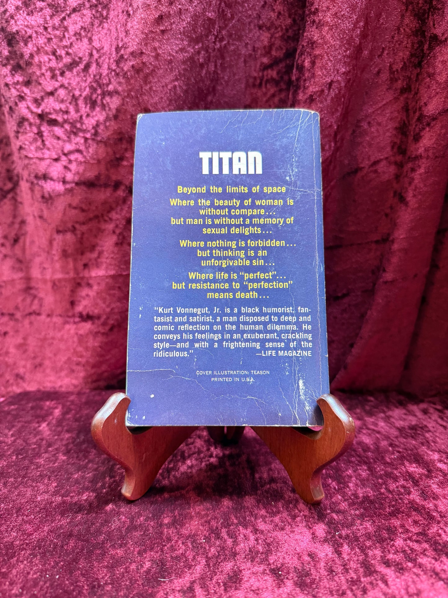 Vintage Paperback Book - The Sirens Of Titan - Kurt Vonnegut Jr. - 1966