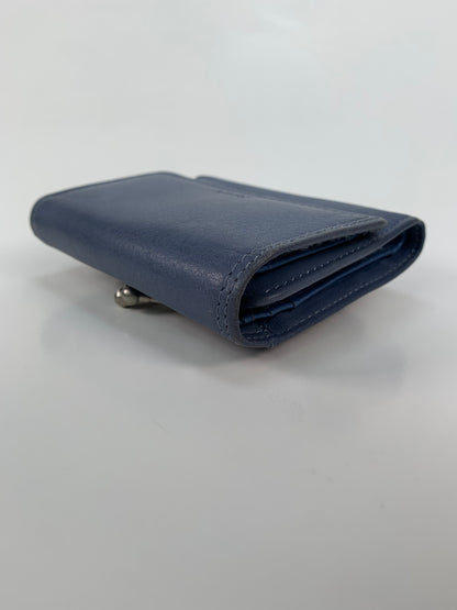 Vintage Wallet - Genuine Leather Trifold Wallet - Blue - Rolfs