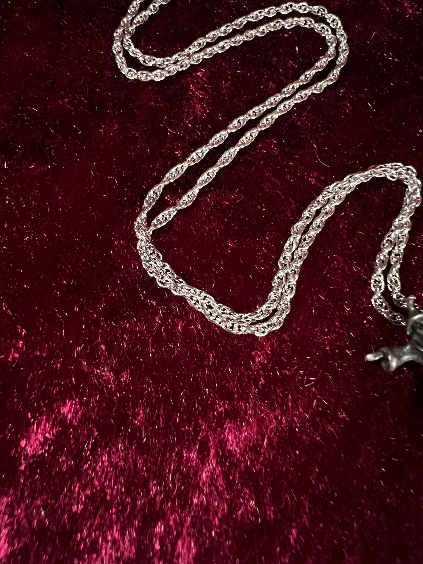 Vintage Silver Tone Wizard Pendant - Renaissance Fantasy Figure Necklace