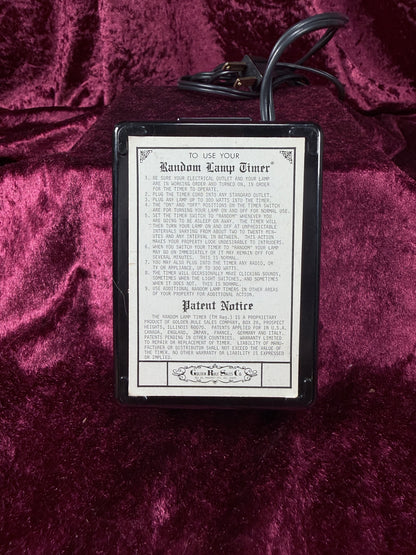 Vintage Random Lamp Timer – Faux Wood Home Security Timer