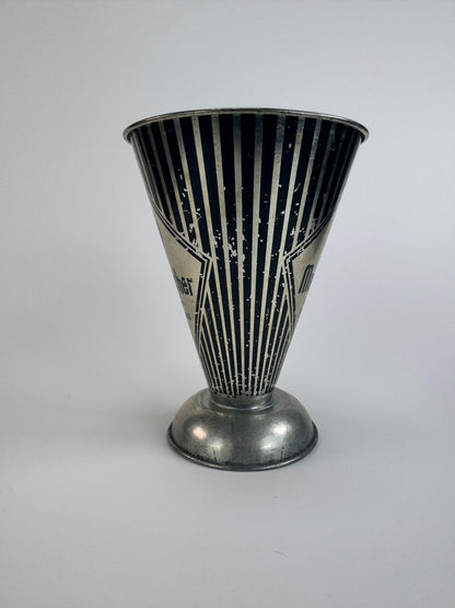 Vintage CAT Luchs Messbecher Dry Baking Measuring Cone - 1960s German Metal Cup