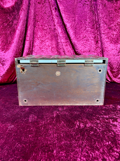 Vintage Barware - Mid Century Hidden Leather Bound Book Bar - World's Greatest Books - Japan