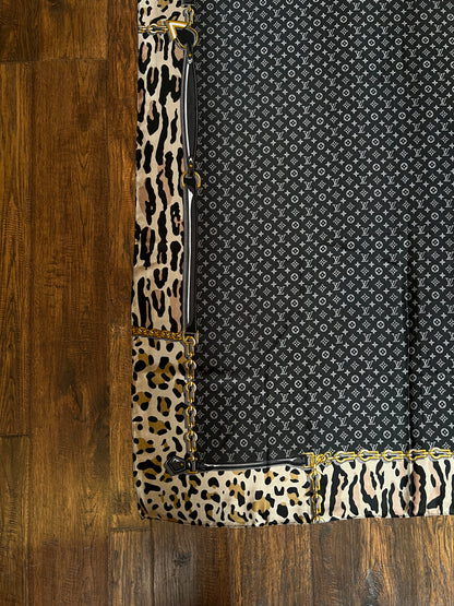 Vintage Louis Vuitton Long Soie Silk Scarf - Y2K Stephen Sprouse Cheetah Monogram Print