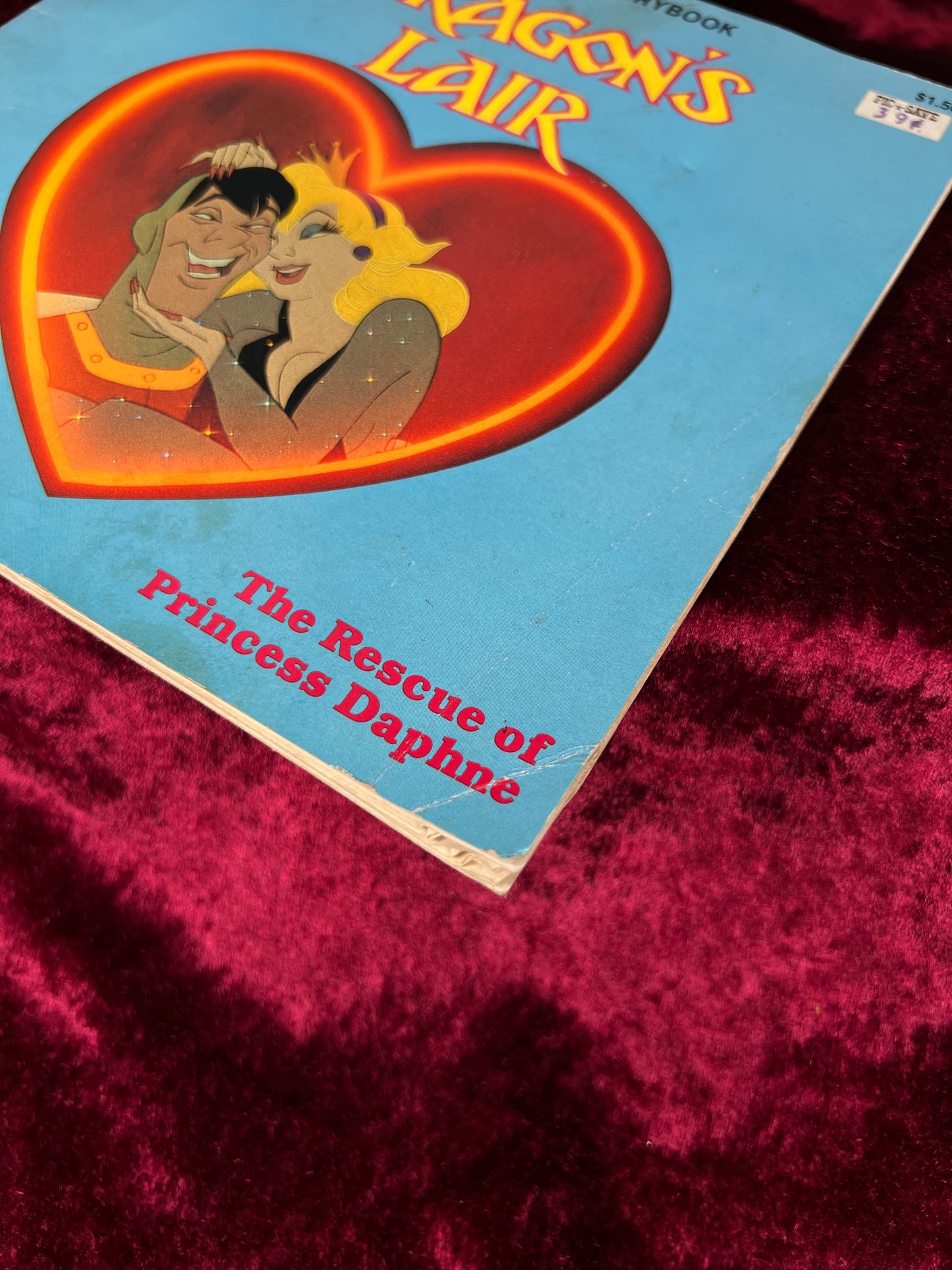 Vintage 1984 Big-Looker Marvel Storybook - Dragon's Lair The Rescue of Princess Daphne