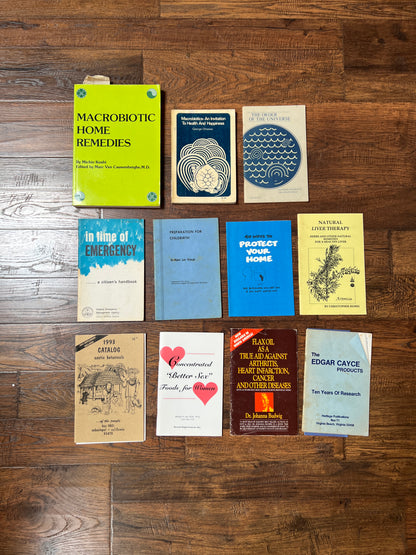 Vintage Ephemera - Alternative Health / Wellness Pamphlets and Books - Michio Kushi