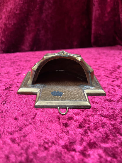 Vintage Religio - Metal Holy Water Font - Crown Of Thorns - West Germany