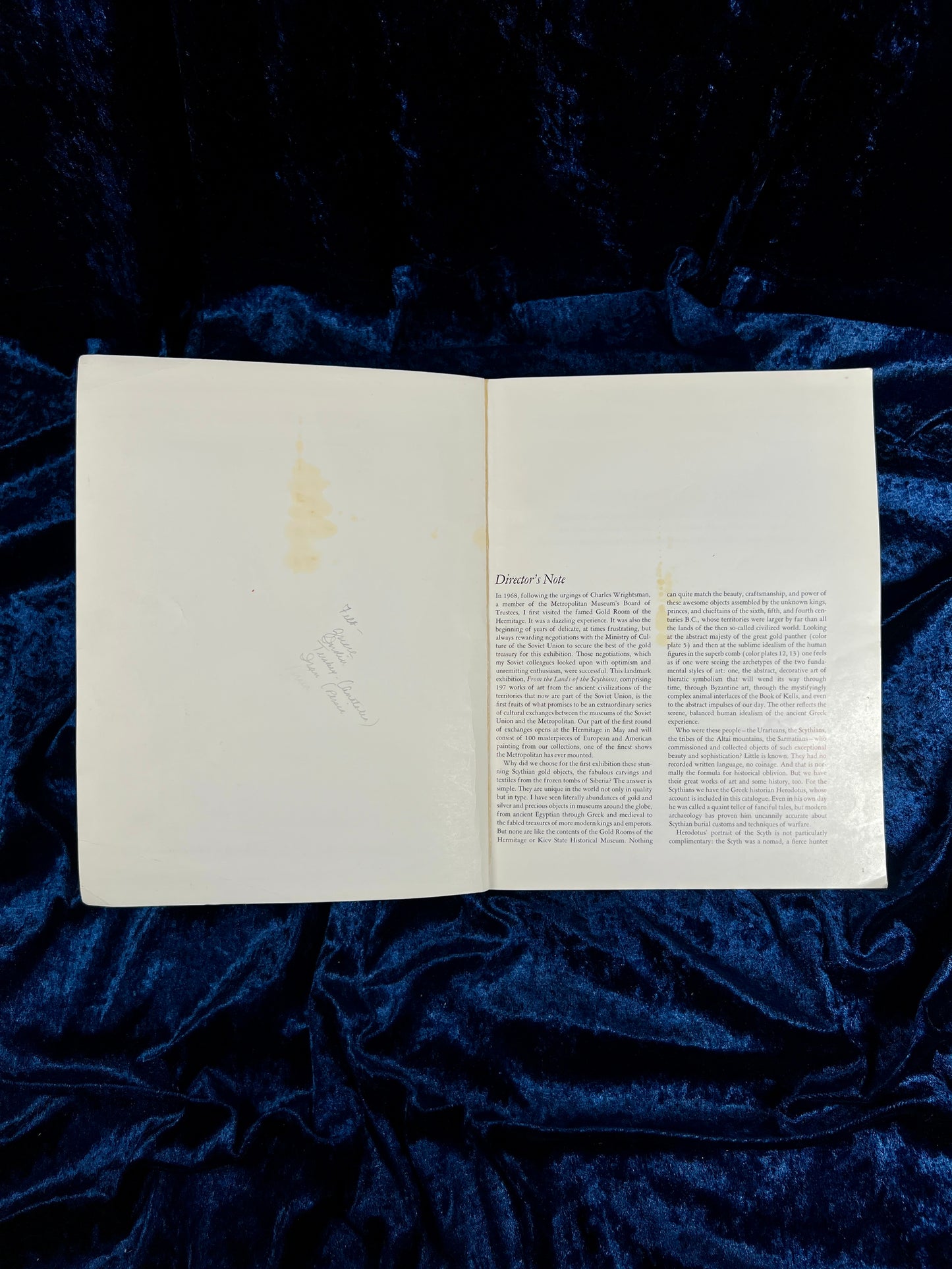 Vintage From the Lands of the Scythians Exhibition Catalog - 1975 Metropolitan Museum Art Book