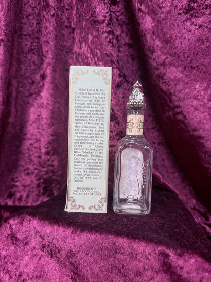 Vintage Glass Perfume Bottle – Avon California Perfume Co. 1976 Anniversary Keepsake