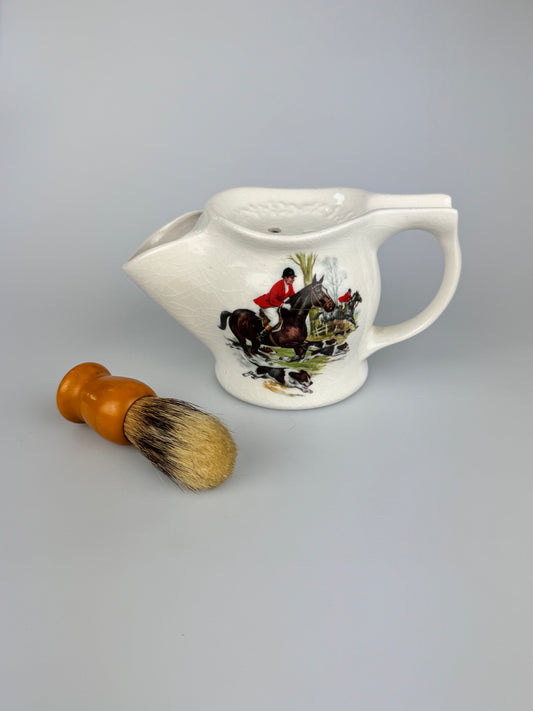 Vintage Fox Chase Shaving Mug w/ Brush