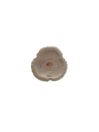 Vintage Candle Stick Holder - Seashells Atlantis Resort - By Franklin Mint 1989