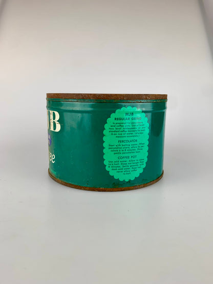 Vintage MJB Regular Grind One Pound Coffee Tin - No Lid