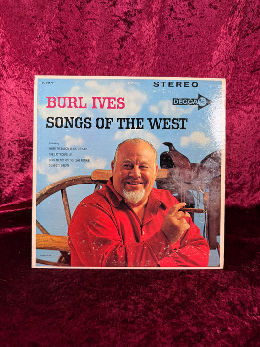 Vintage 12" Vinyl Record - Burl Ives - Songs Of The West - Decca Records
