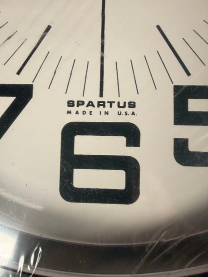 Vintage Spartus 14" Bakelite Wall Clock - New Old Stock
