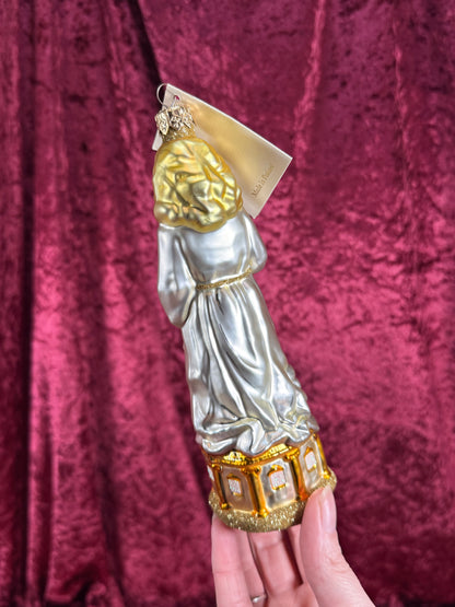 Vintage Christmas - Handblown Glass Ornament - Saint Barbara - Patricia Breen - Poland