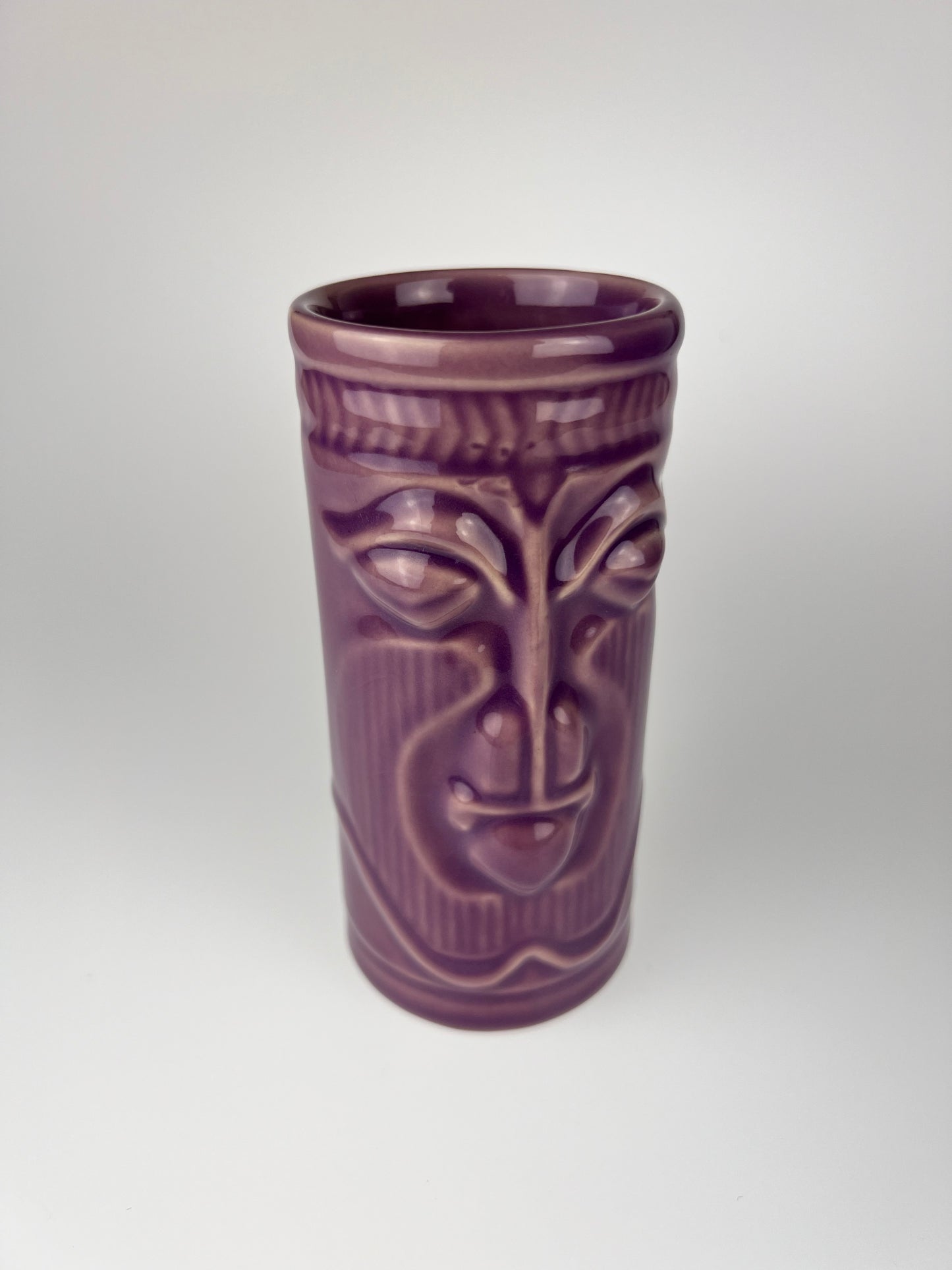 Vintage 2001 Disney Accoutrements Purple Ceramic Tiki Mug