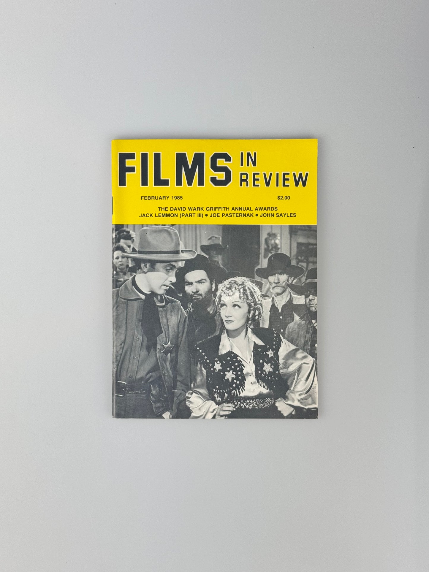 Films In Review Magazine - February 1985 - Jack Lemmon Pt 3, Joe Pasternak, Jon Sayles