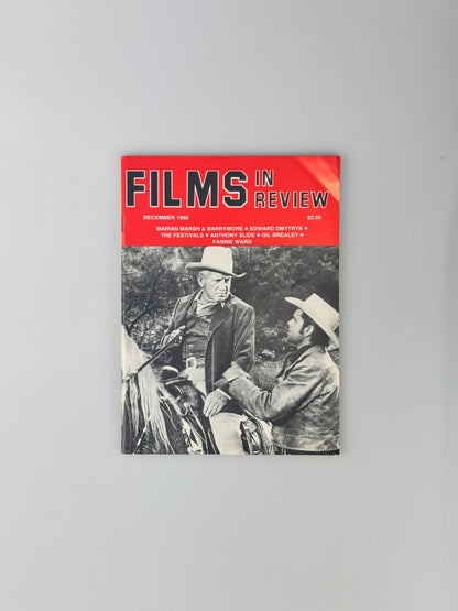 Films In Review Magazine - December 1985 - Marian Marsh, Fannie Ward, Gil Brealey, Edward Dmytryk