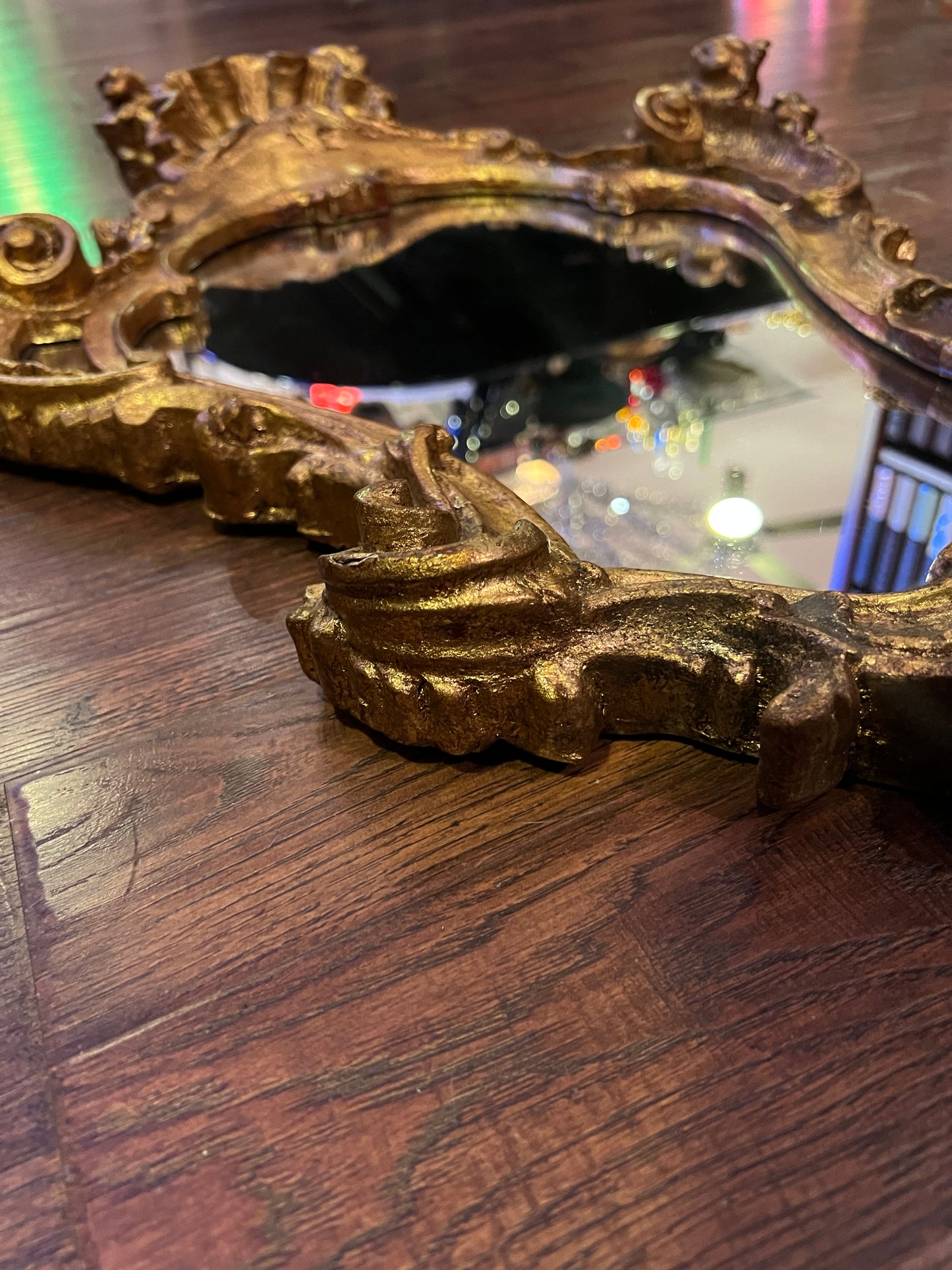 Vintage Mirror - Gilded Rococo Style Frame - Italian - 30.5" X 20.5"