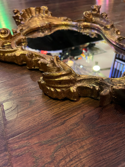 Vintage Mirror - Gilded Rococo Style Frame - Italian - 30.5" X 20.5"