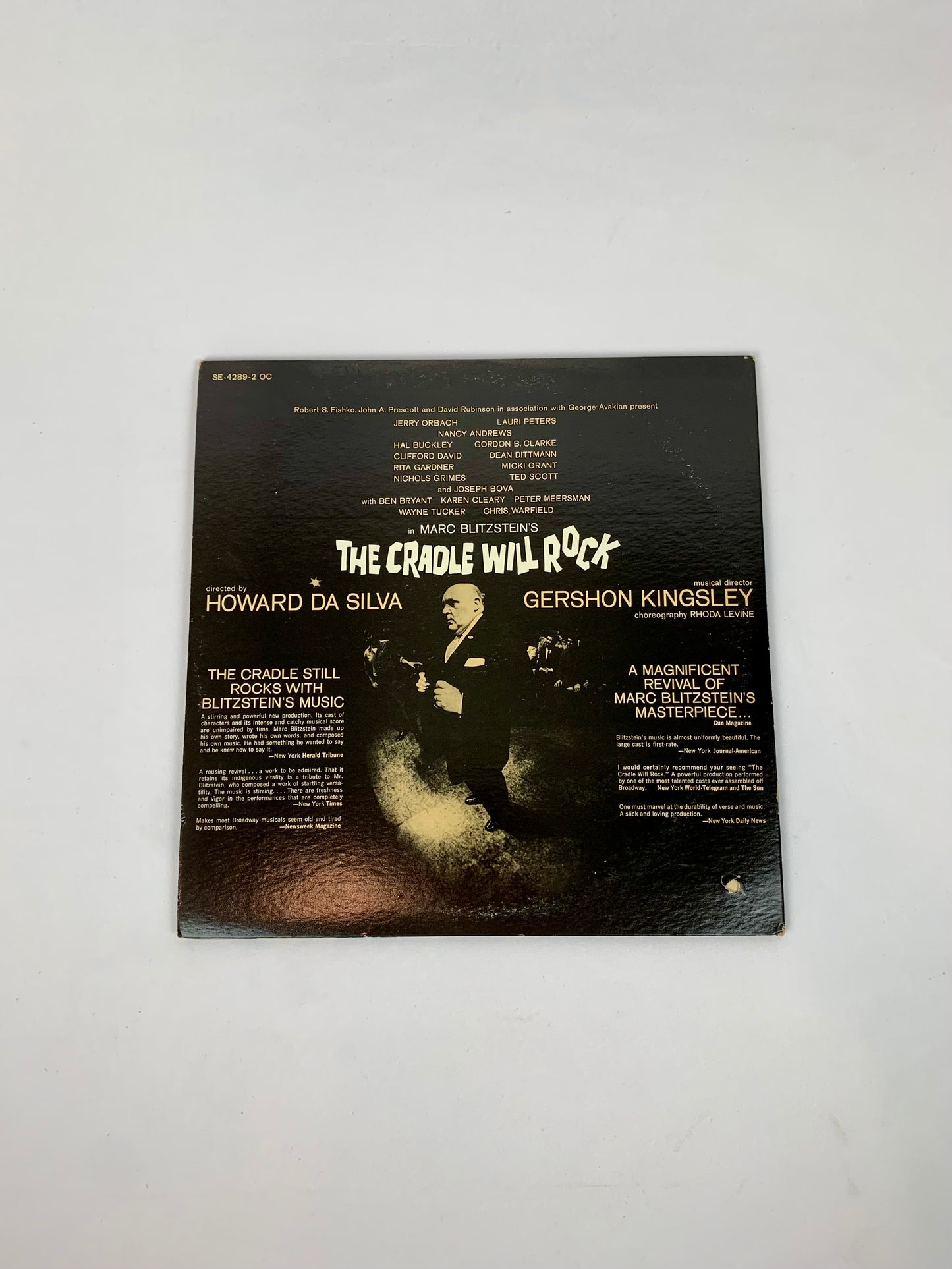 Vinyl Record - Marc Blitzstein's The Cradle Will Rock Original Cast Double Album - MGM Records