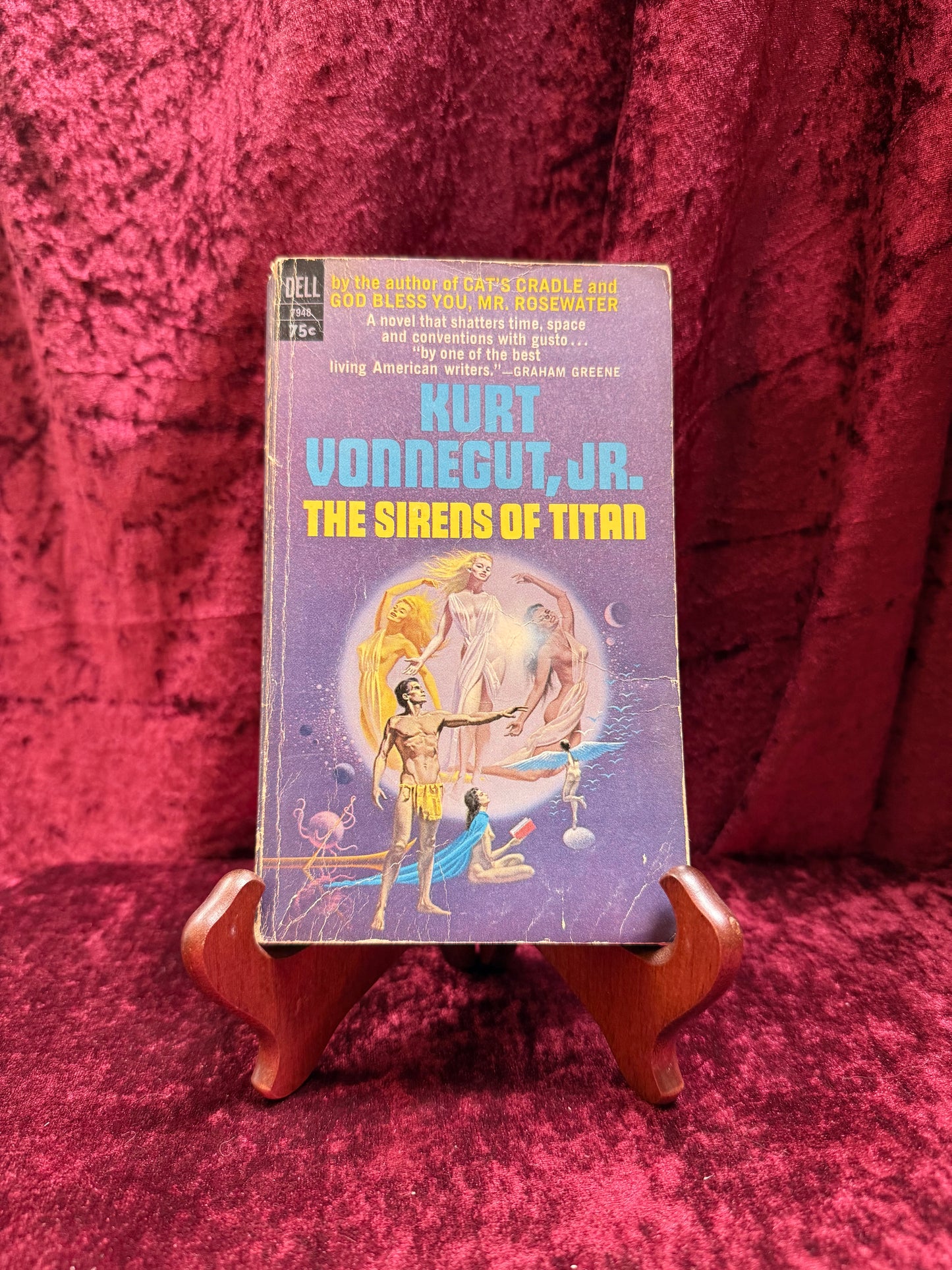 Vintage Paperback Book - The Sirens Of Titan - Kurt Vonnegut Jr. - 1966