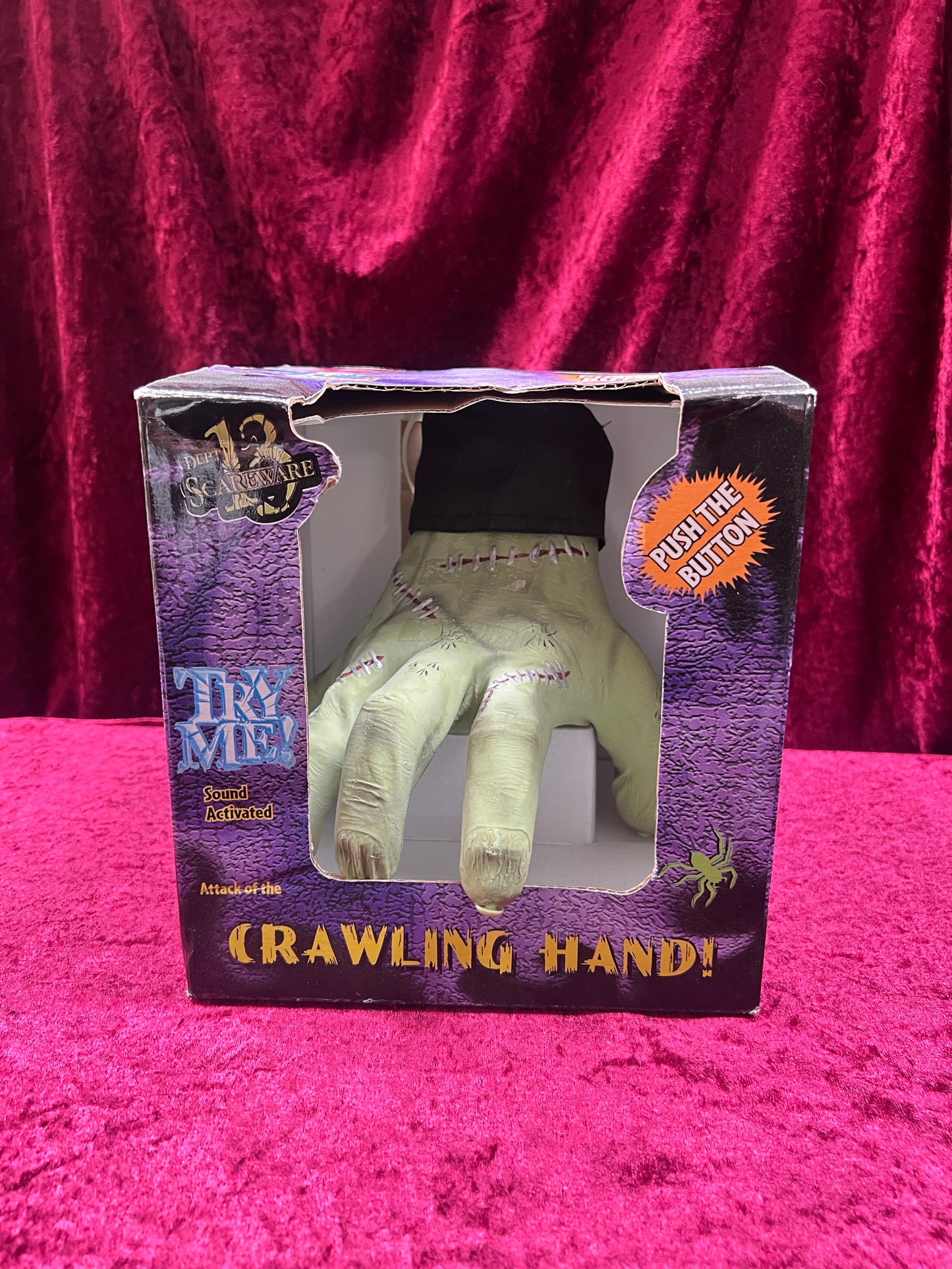 Vintage Halloween - Animatronic - Crawling Frankenstein Hand - Dept. 13 Scareware - Not Working